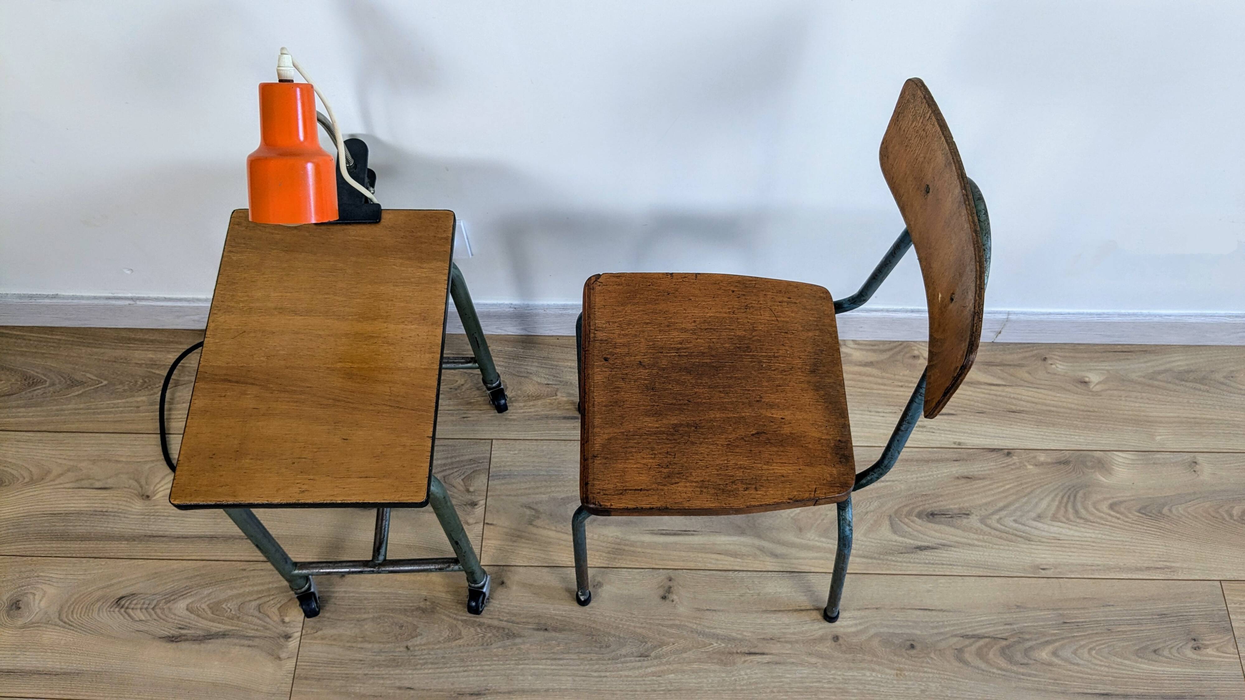 Vintage industrial children's chair