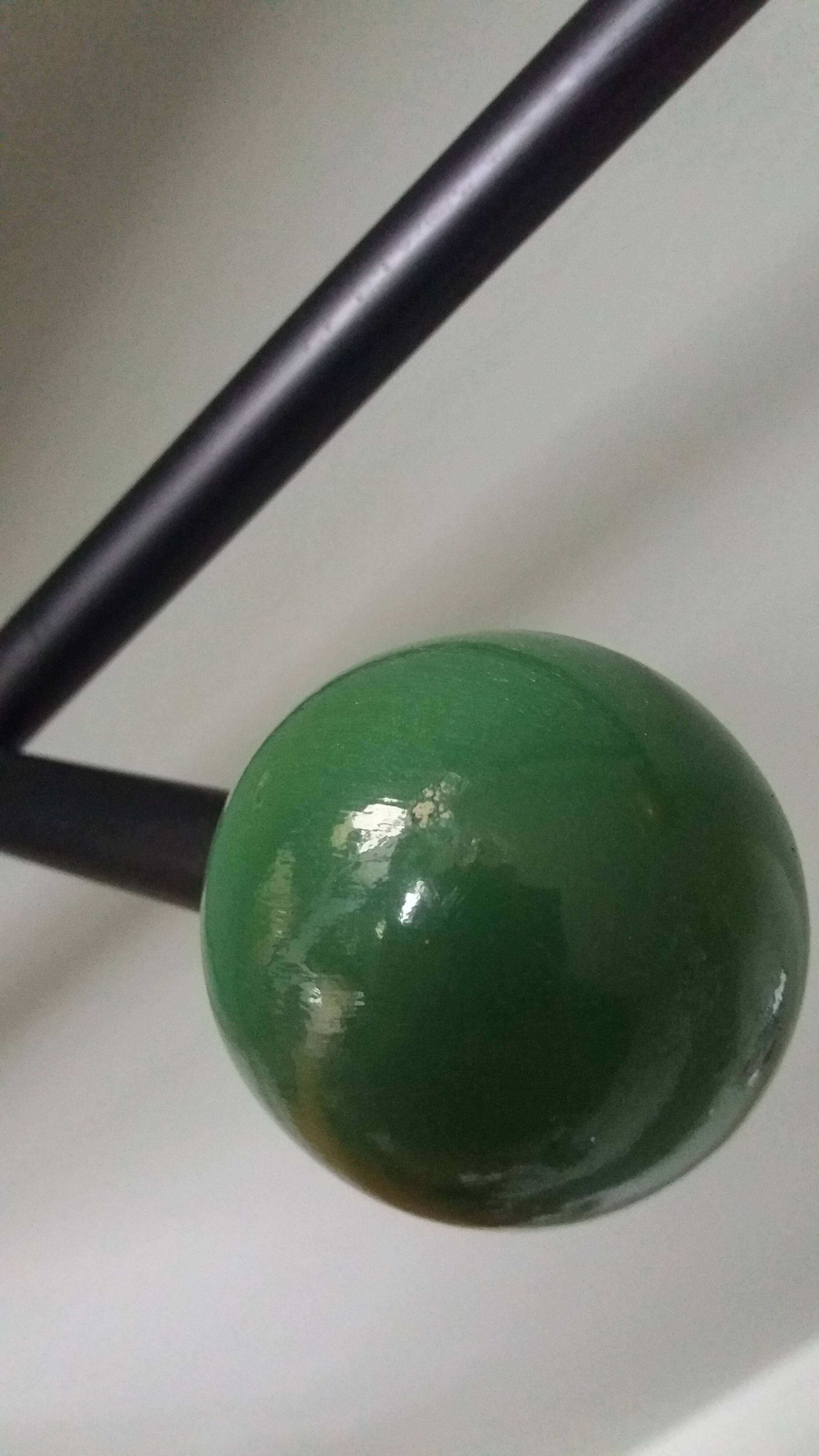 Vestiaire porte manteau boules de billard et miroir style Roger Feraud