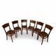 Set of six Authentic antique bentwood chairs, Antonio Volpe