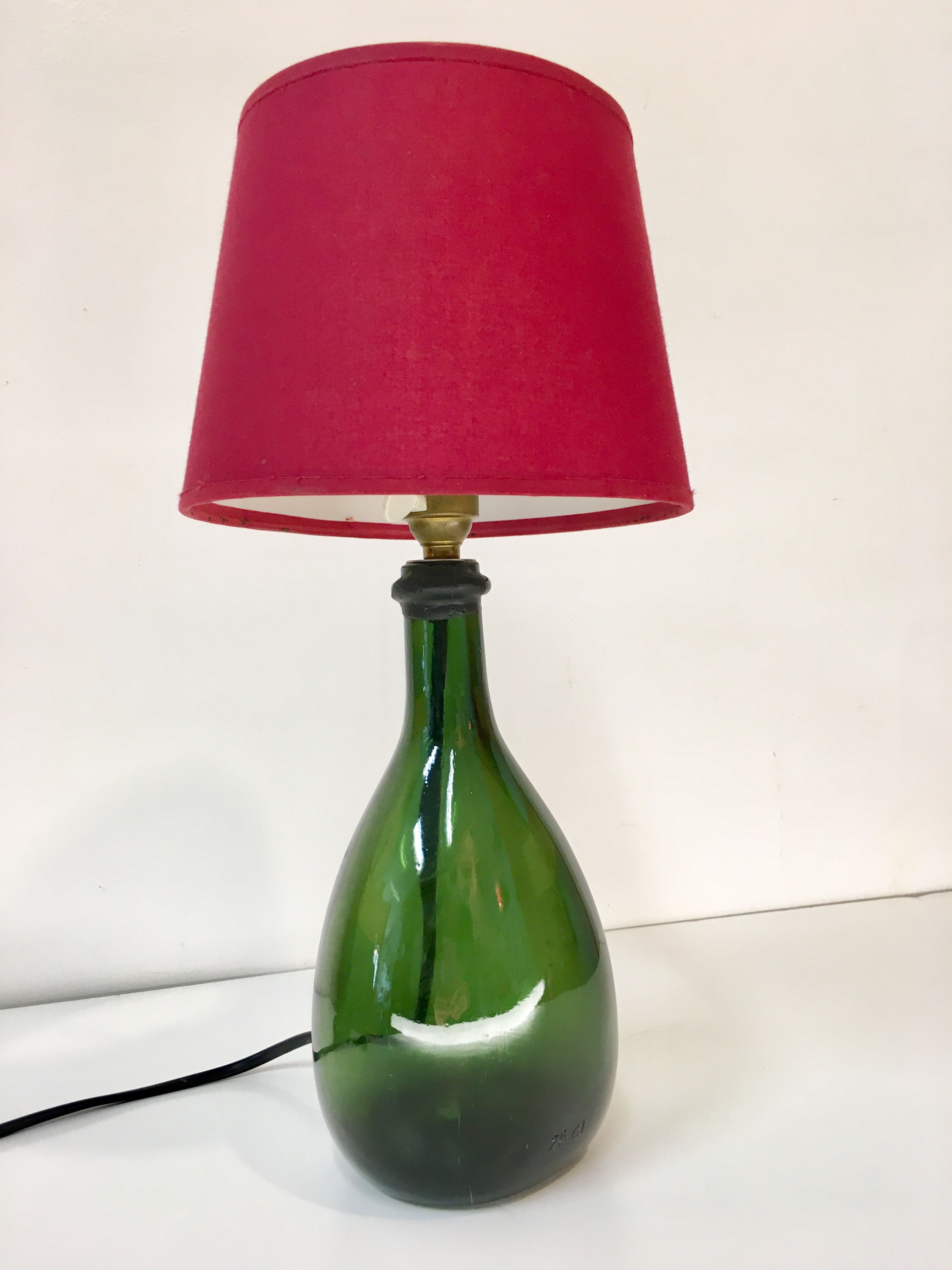 Lampe verre soufflé vintage