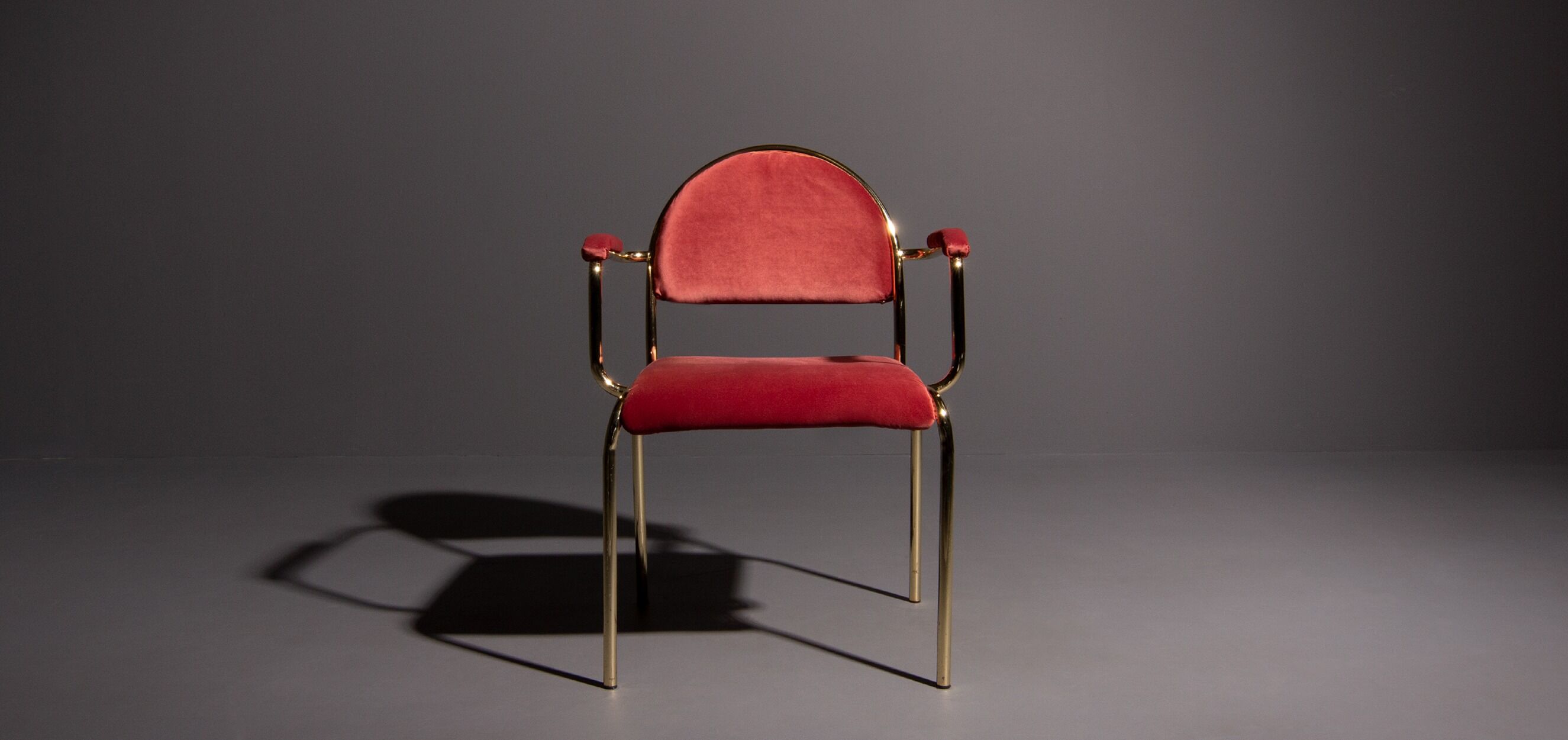 Hollywood Regency chair with or without armrest