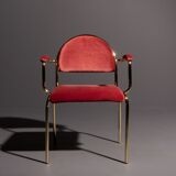 Hollywood Regency chair with or without armrest