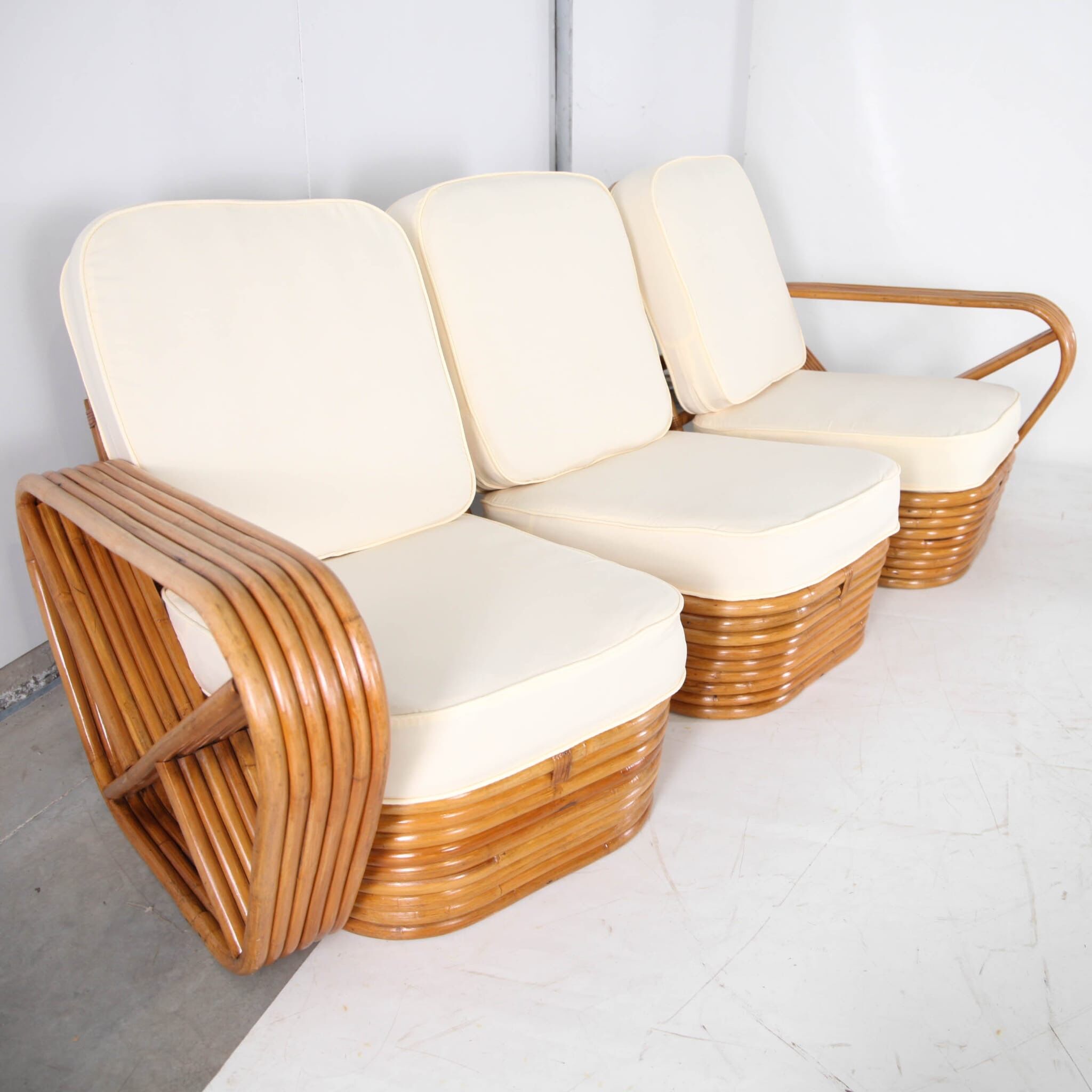 Salon en rotin de Paul Frankl