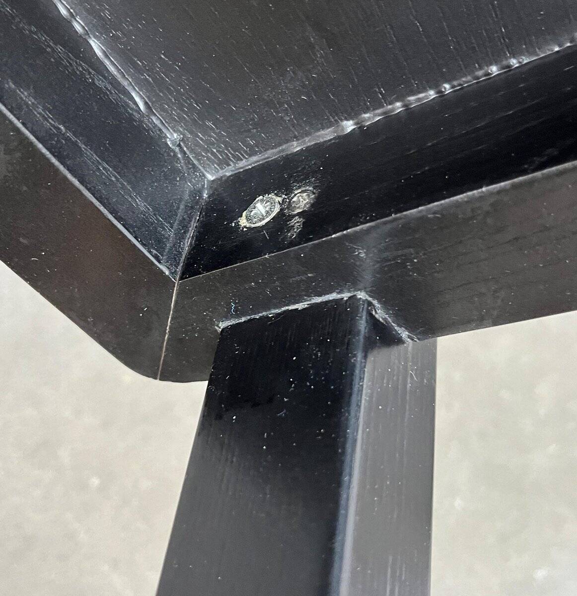 German armchair model D51 Fagus with Bauhaus pattern cushion by Walter Gropius for Tecta