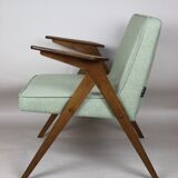 Light green Bunny armchair by Józef Chierowski, 1970s