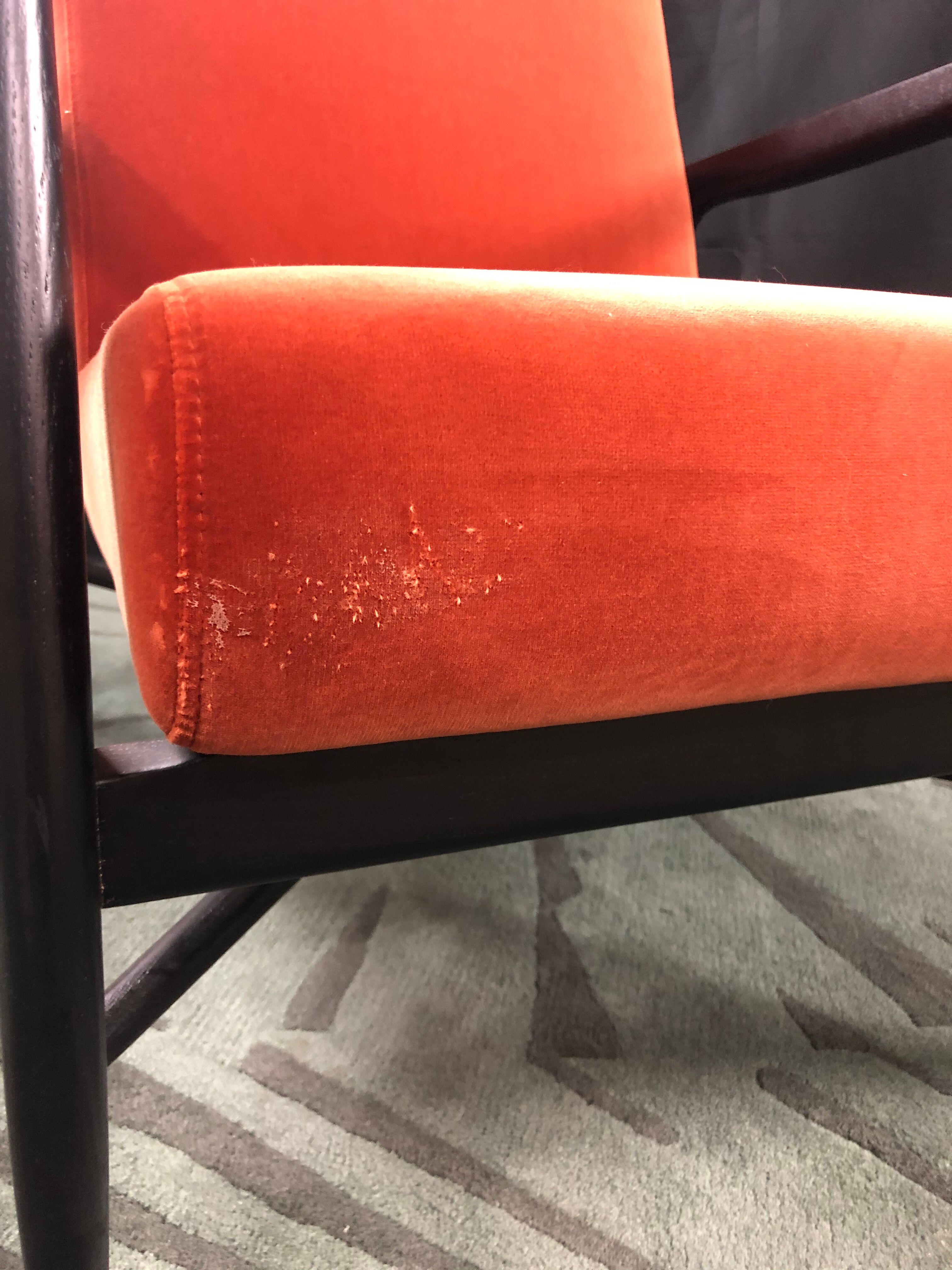 Fox RED EDITION Floating Velvet Chair