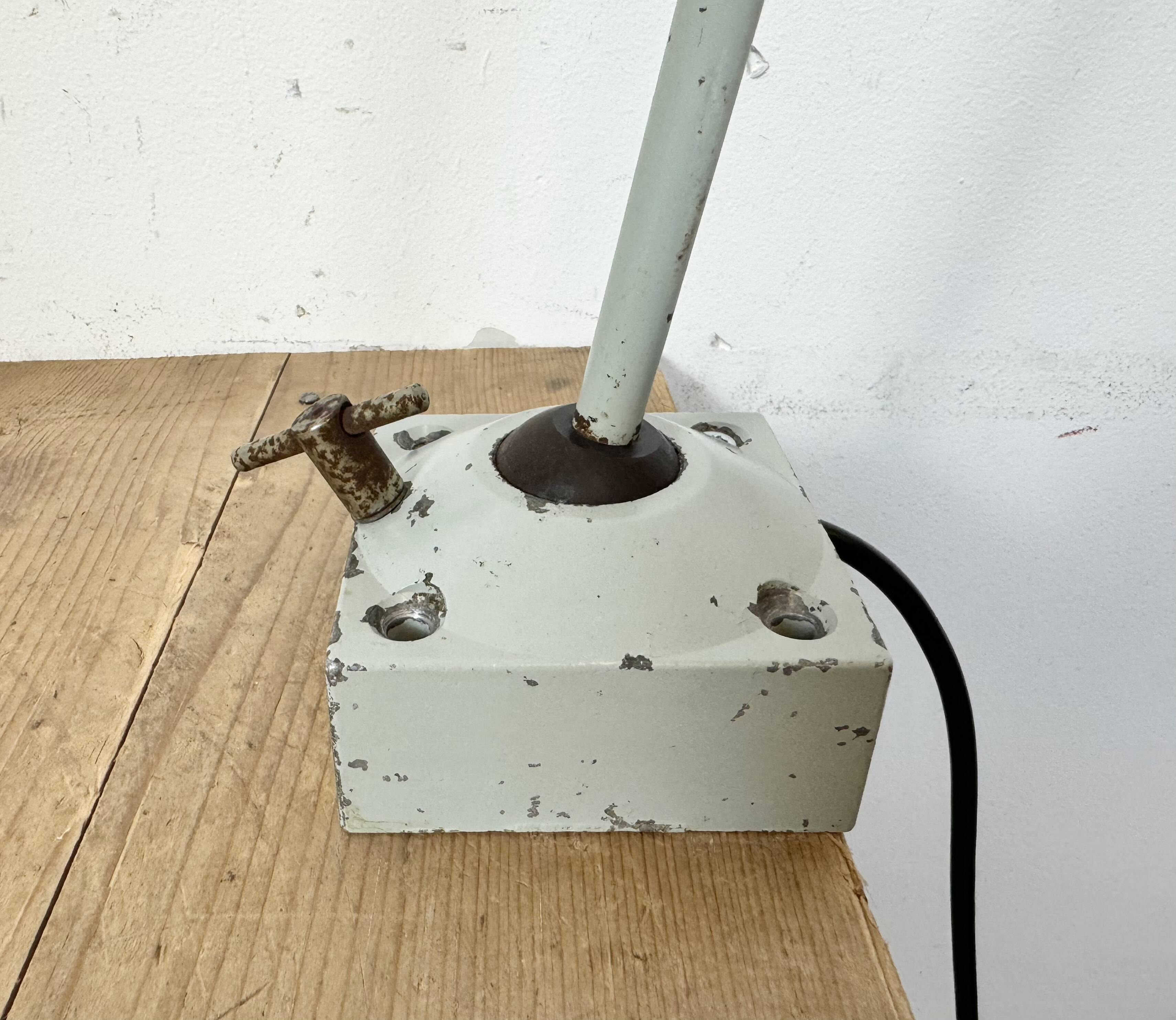 Grey Industrial Table Lamp from Elektrosvit, 1970s
