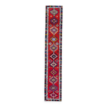 Tapis de couloir turc vintage 74x368 cm