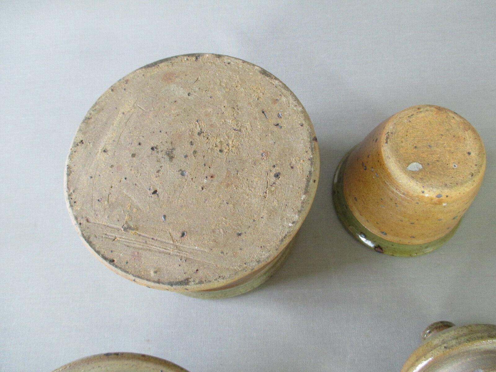 Pierre Digan 2 ceramic cutlery pots la Borne
