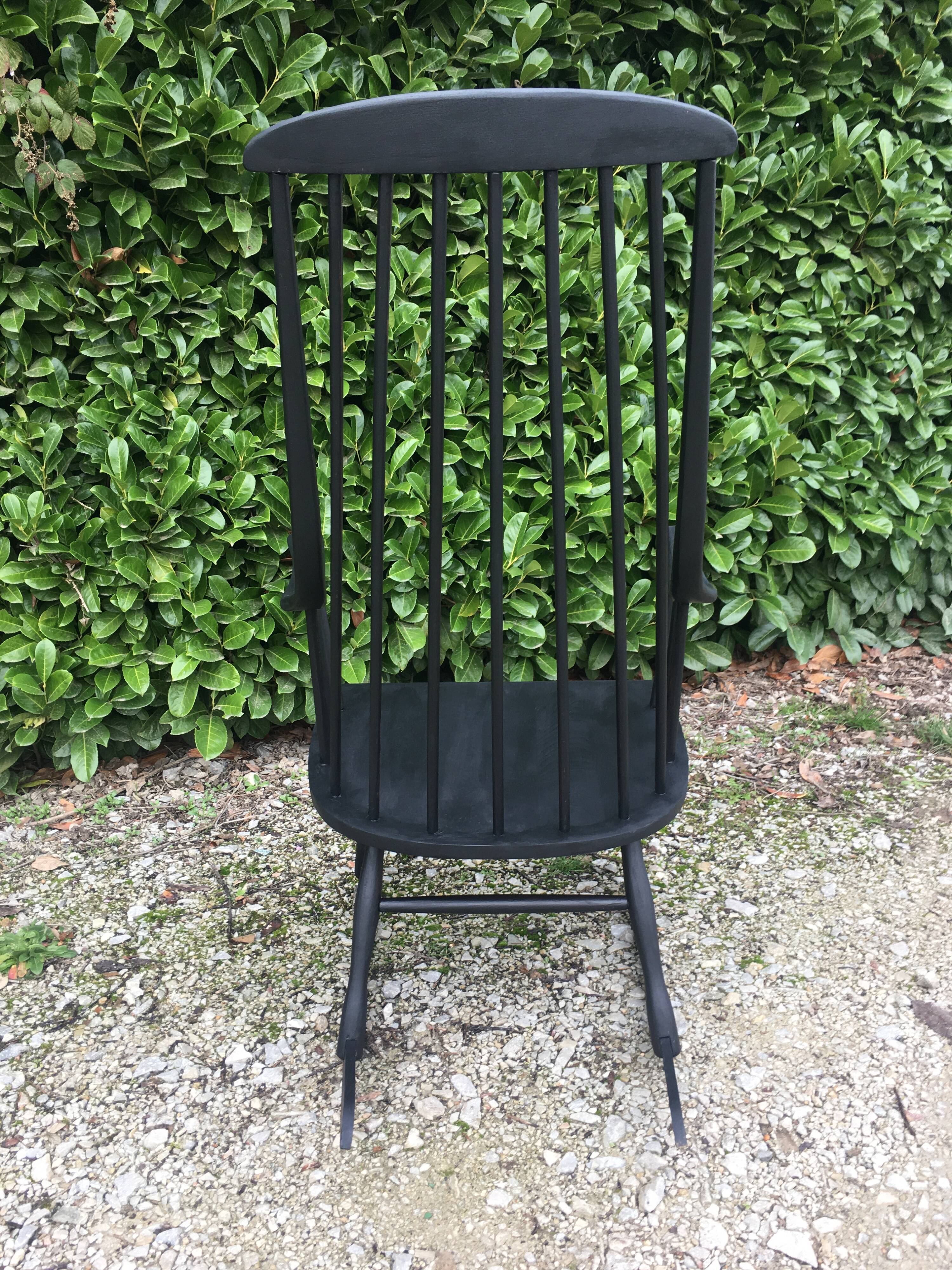 Rocking-chair Lena Larsson "Grandessa" satin black