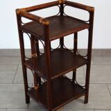 Small vintage bamboo and rattan bookcase