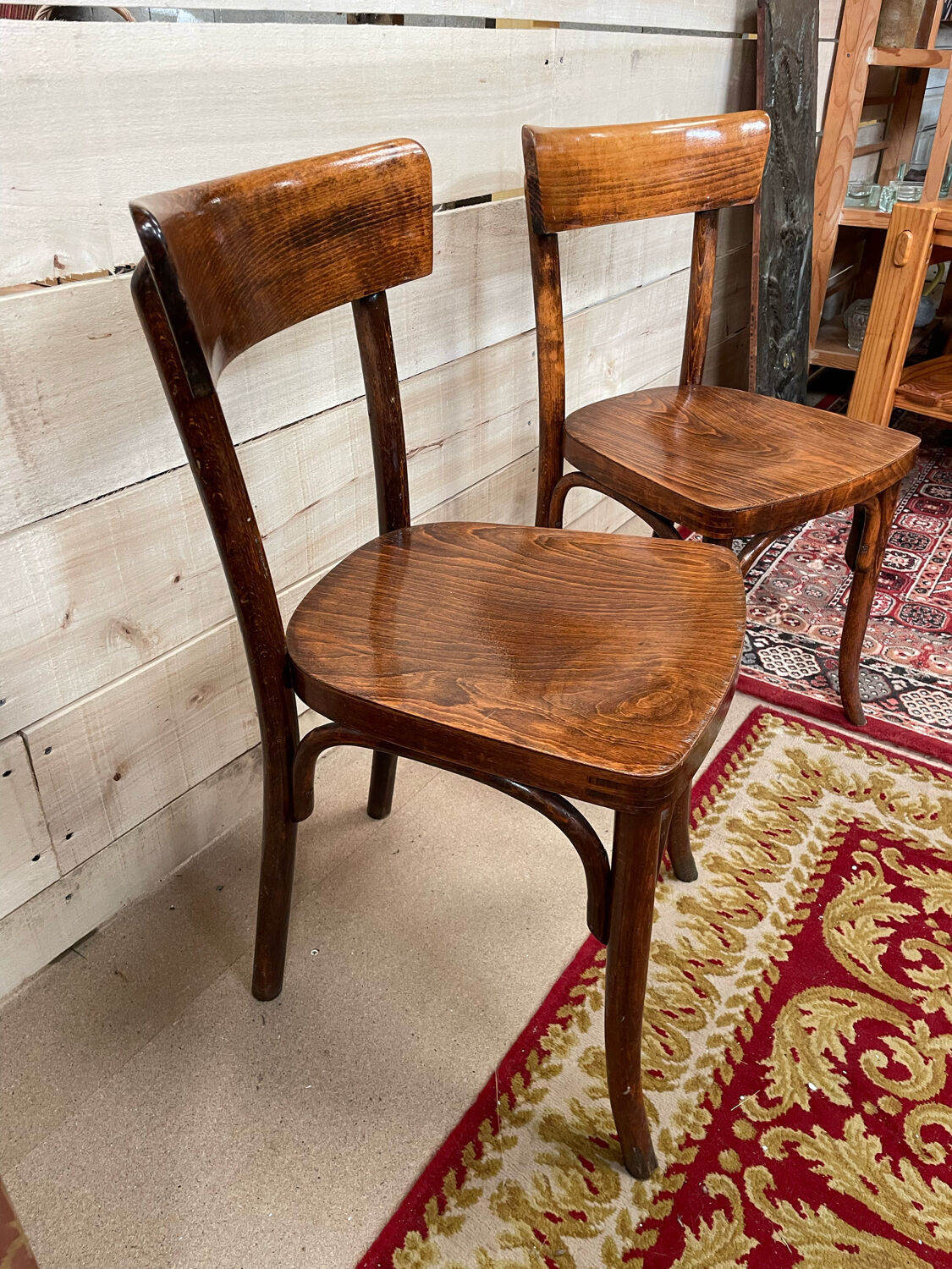 Pair thonet bistro chair Czechoslovakia year 30/40
