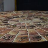 Vallauris coffee table in roger capron style
