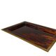 Hollywood regency brass and tortoiseshell lucite tray, Italy 1970s