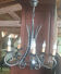 Lustre fer forgé 5 lampes - XXè