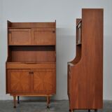 Mid-Century Italian Rosewood Cabinets, 1960s, Set of 2