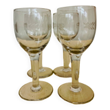 Lot de 4 verres à vin ou liqueur vintage