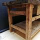 Large solid wooden carpenter's workbench