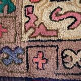 Handmade American Hooked Antique Rug 76cm x 175cm 1880s
