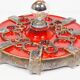 Vintage 1970s ceramic 'Fat Lava' style wall light by Hustadt Leuchten