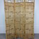 Vintage bamboo screen with 3 panels