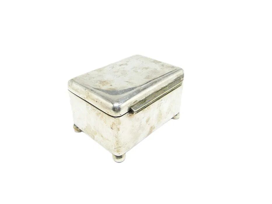 ABD Art Deco Sugar Bowl, Silver-Plated Brass, Norblin