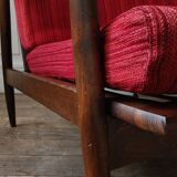 Scandinavian "boomerang" armchair, circa 1960