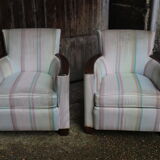 Pair of art deco armchairs