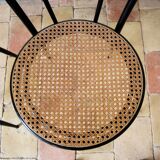 Bistro canned chairs