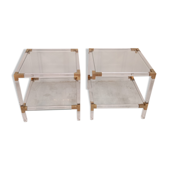 Pair of coffee tables, bedside tables, sofa ends Charles Hollis Jones