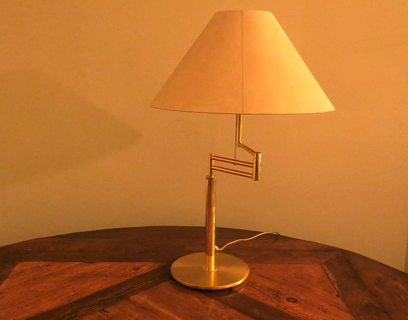 Italian multi-adjustable brass table lamp by Relux Milano, 1970s