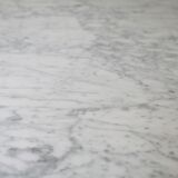Marble and steel table France, circa 1970