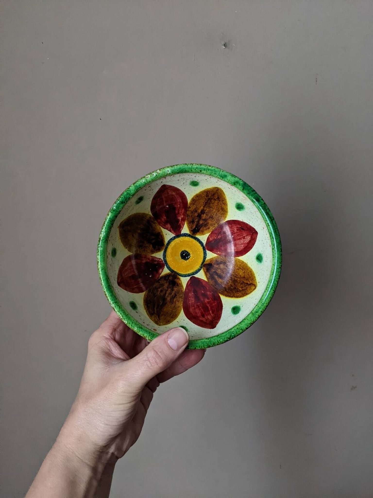 Handcrafted ceramic bowls bohemian countryside