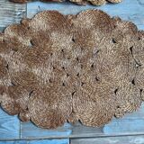 Series of 6 vintage woven placemats