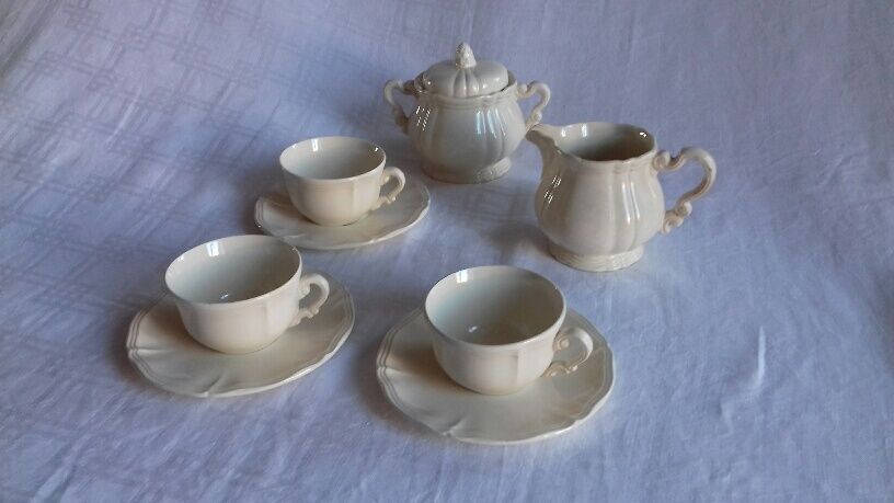 Tea or coffee service in Sarreguemines Digoin 11 pieces