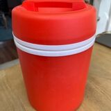 Mobil vintage orange-red ice bucket