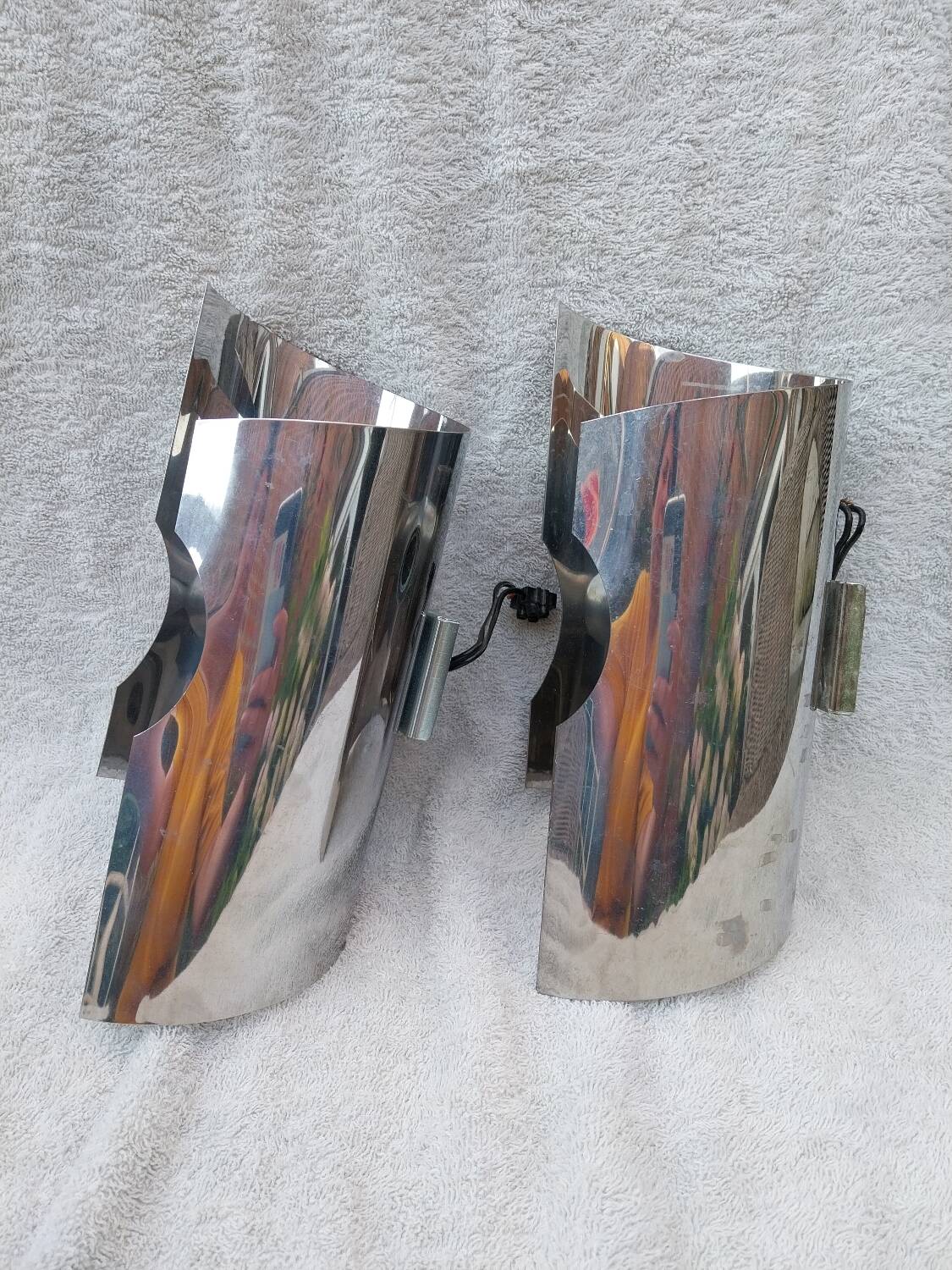 Pair of Space Age wall lights