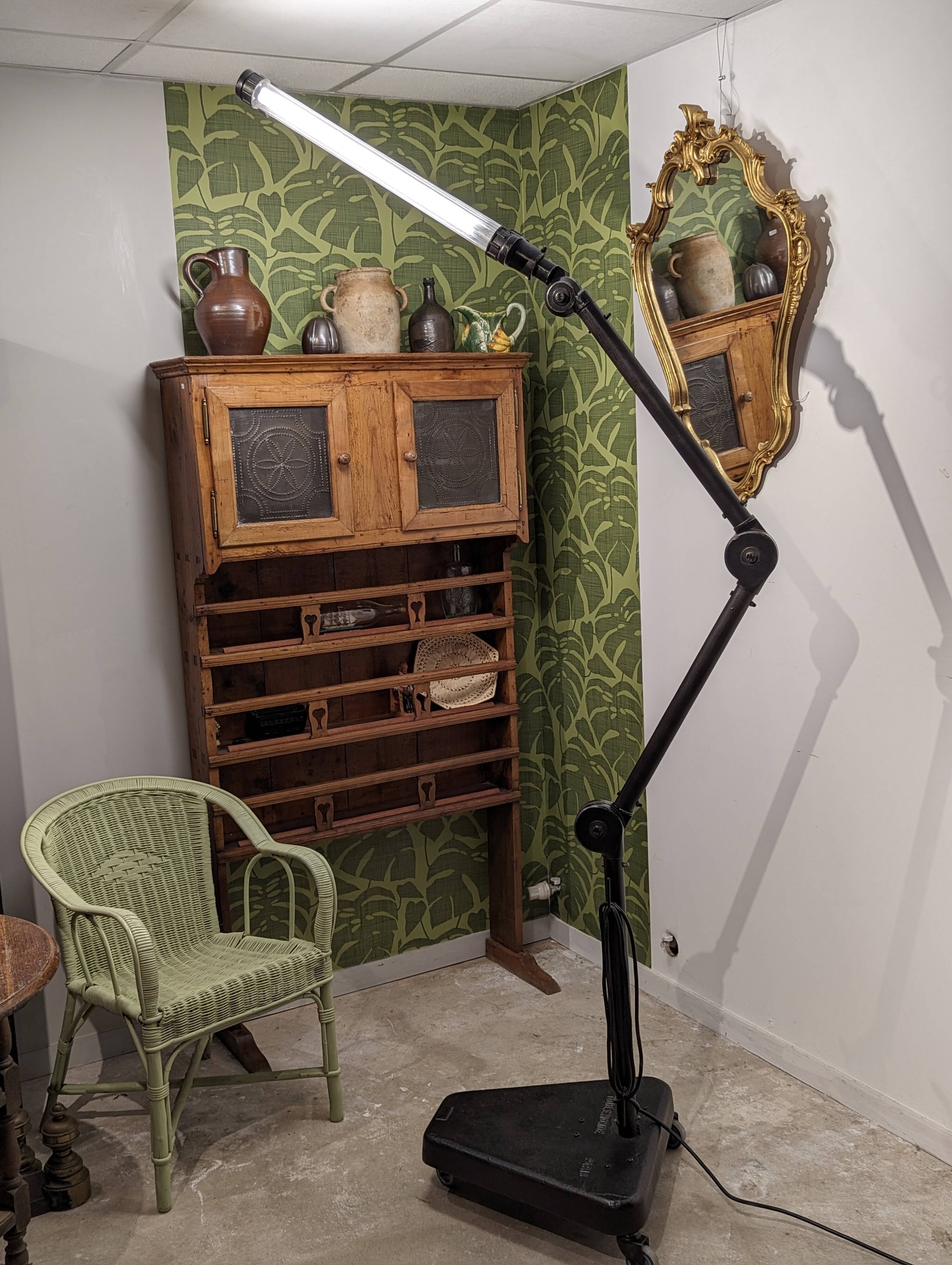 Toulemonde industrial floor lamp aeronautical garage