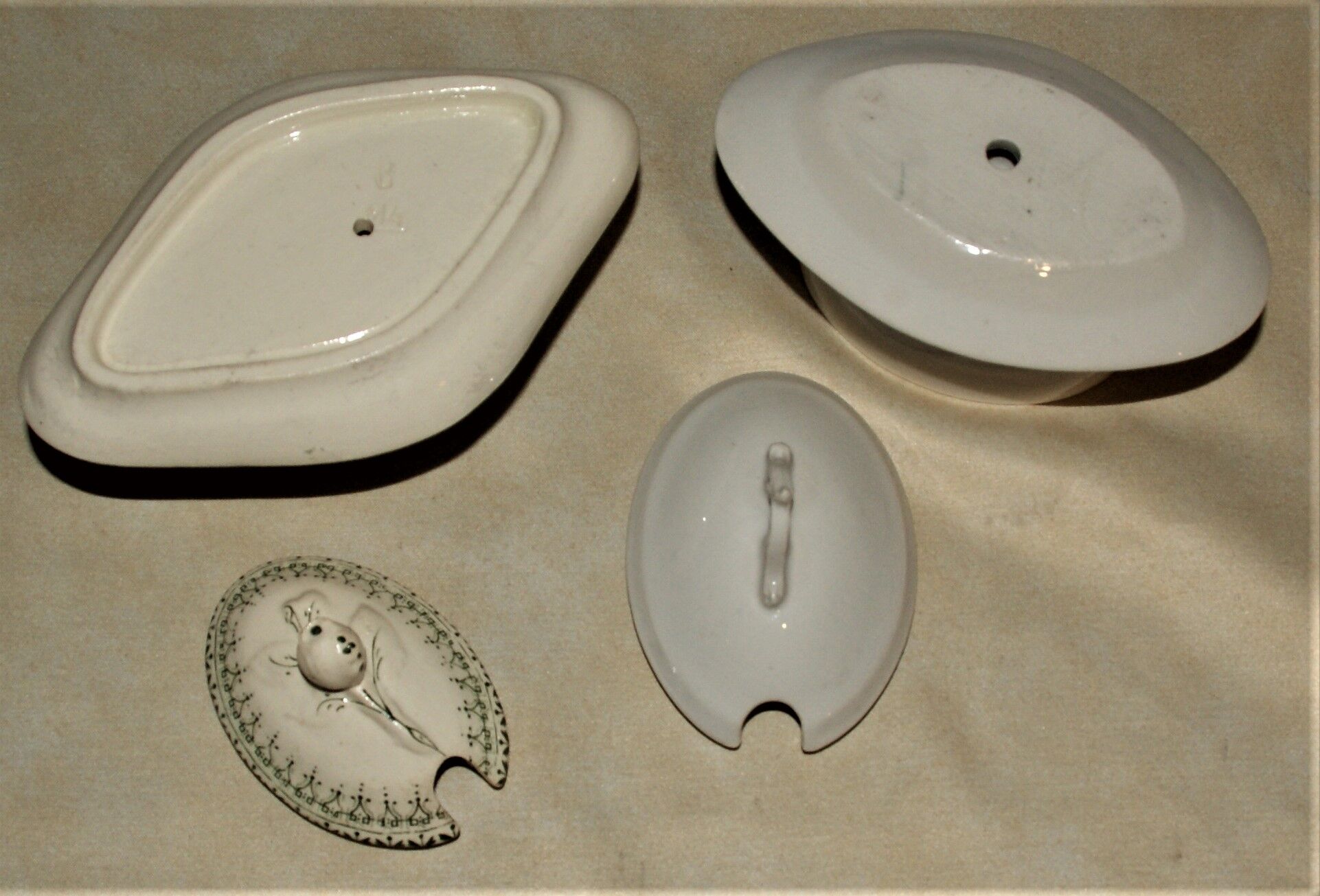 Two old mustard dishes