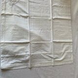 Pair of hand-embroidered SR monogram pillowcases.