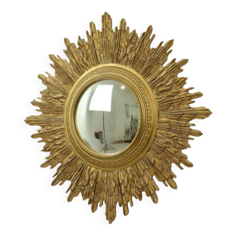 Very Large Gold Sun Mirror Sunburst Mirror XL Resin 69cm