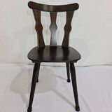 Antique bistro chairs in solid oak wood