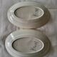 2 earthenware dishes from Sarreguemines and Digoin, model Danielle.