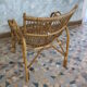 Fauteuil rotin vintage 1960