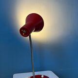 Flexible desk lamp vintage space age red