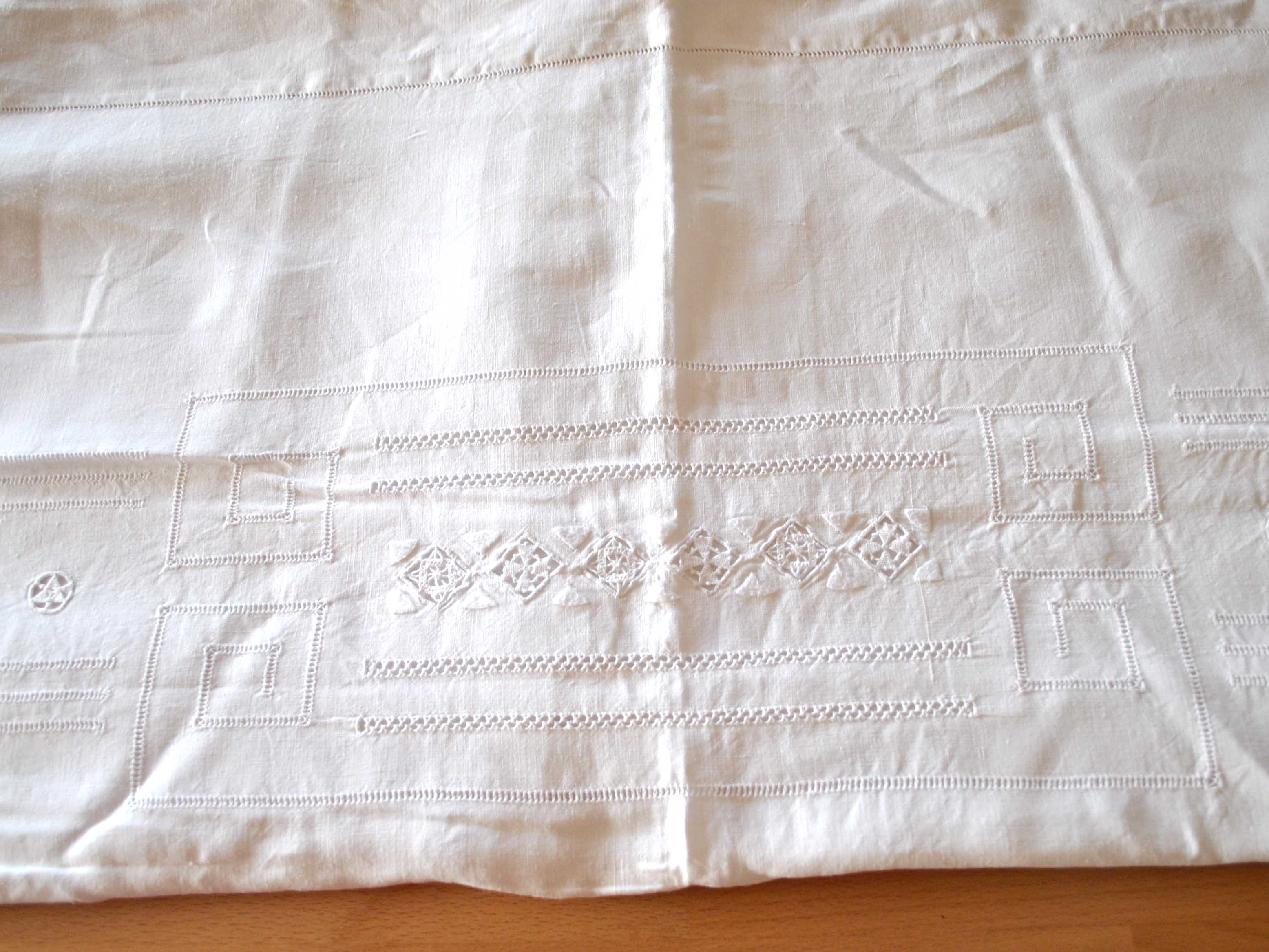 Embroidered sheets openwork monogrammed WB 175x320 *T*