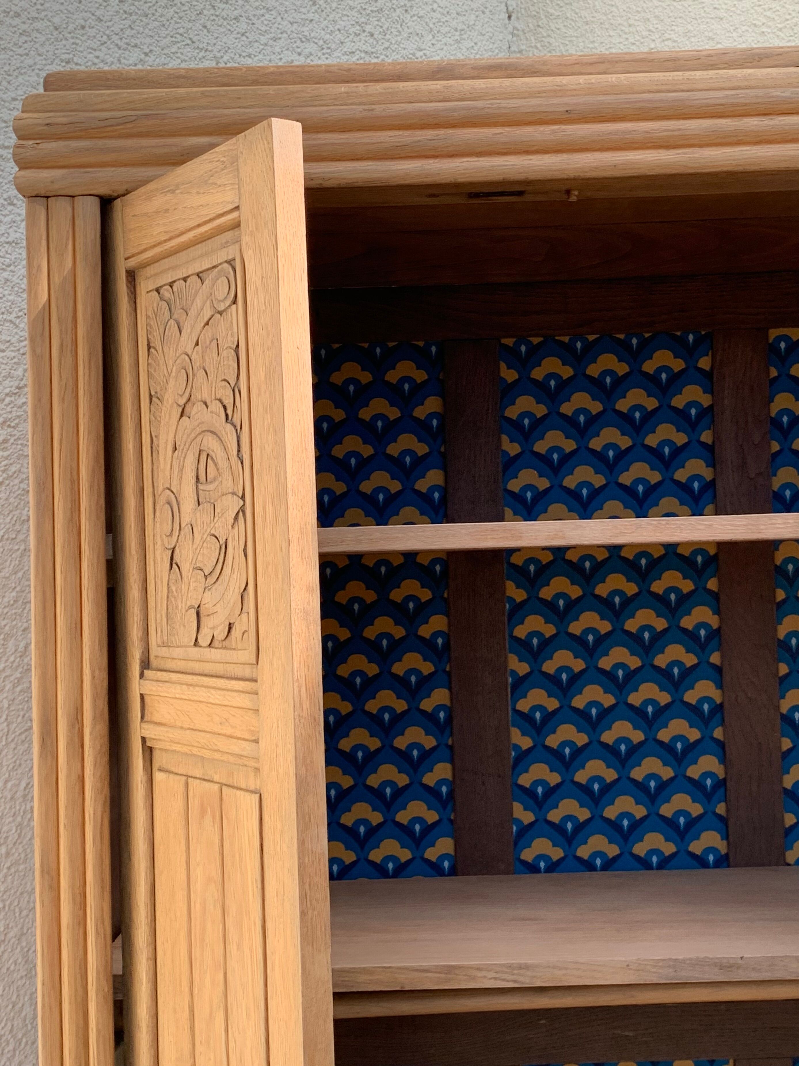 Parisian wardrobe raw wood 1920