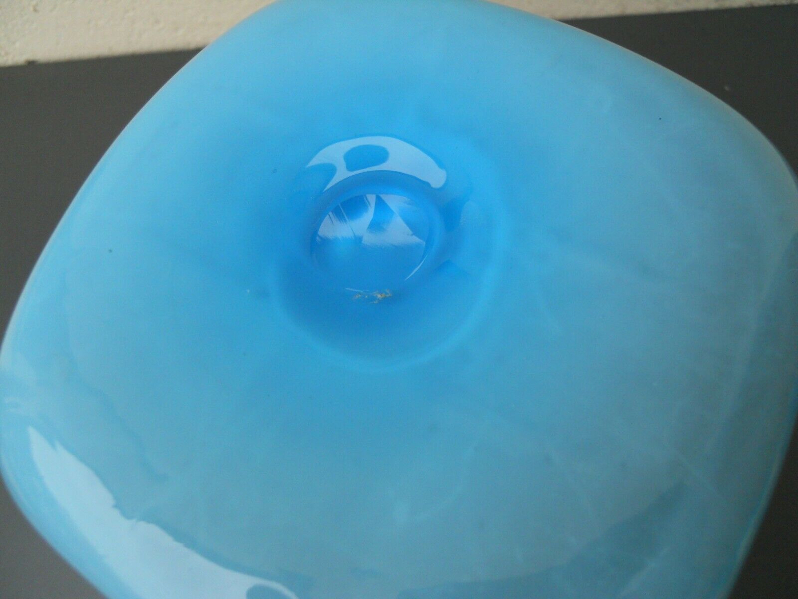 Vase turquoise verre