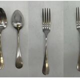 Set of 2 soup spoons and 2 lunch forks.