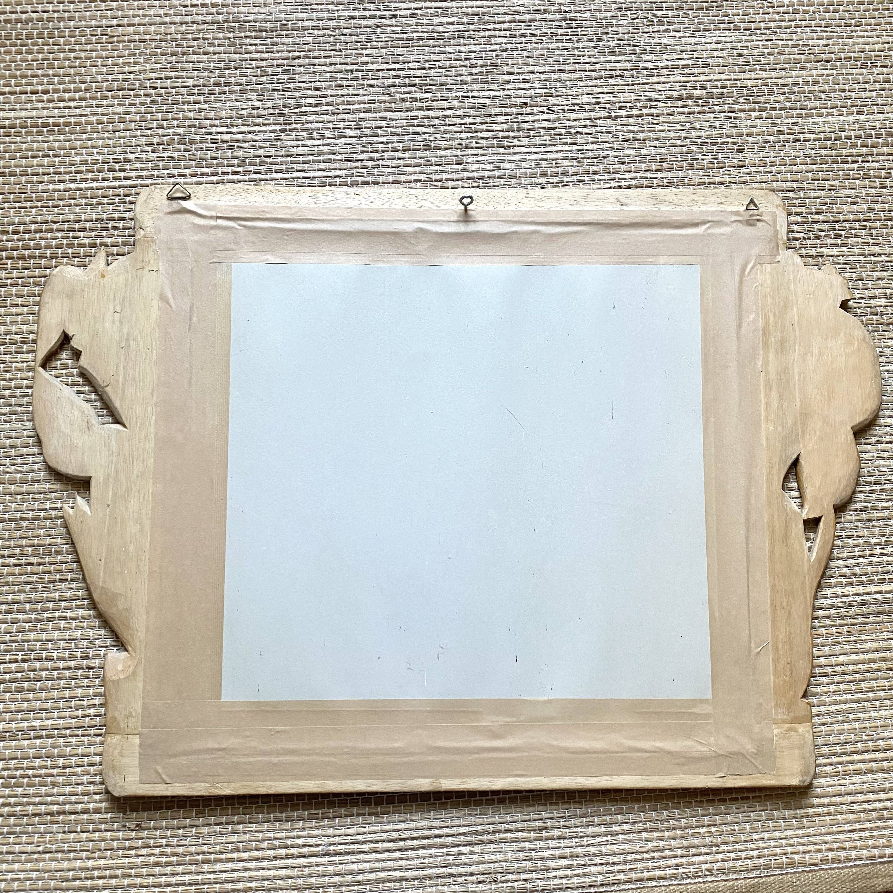 Exotic vintage mirror